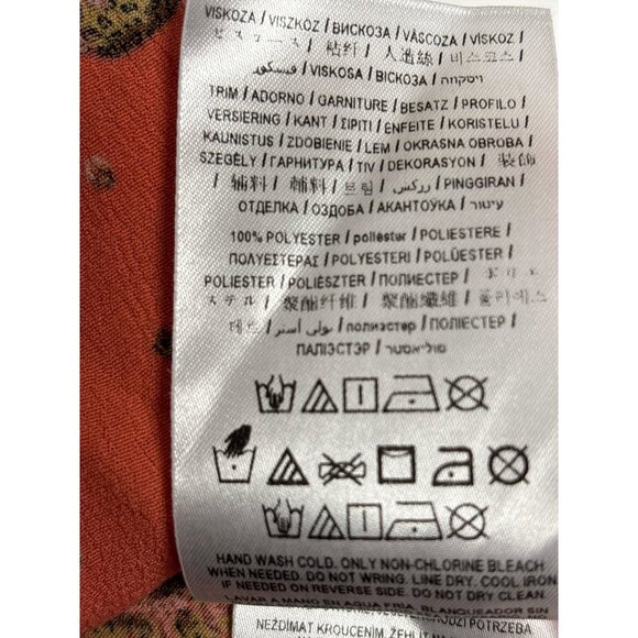 Guess Kids Leopard Print T-Shirt Orange 14Y Viscose & Polyester - Picture 4 of 9